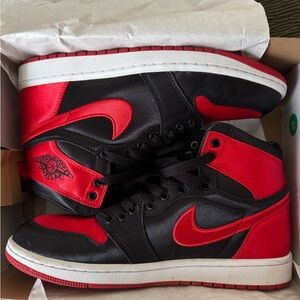 Jordan Women's Sneakers - Black and Red